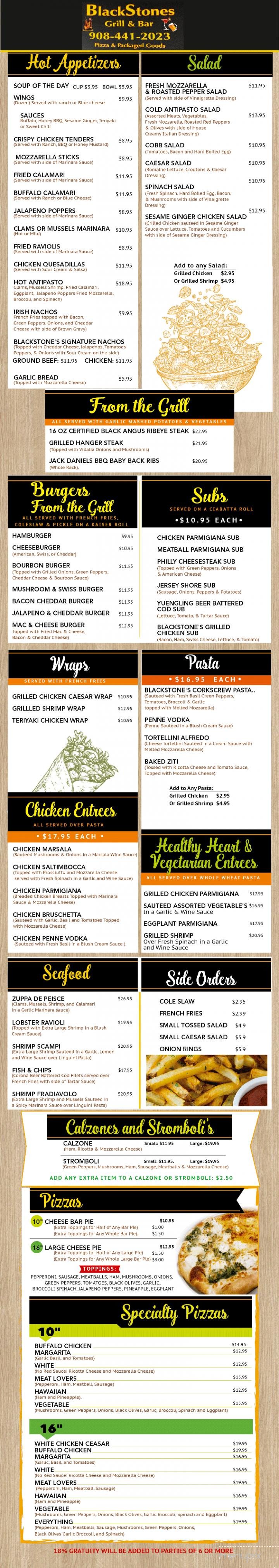 Menu page 1