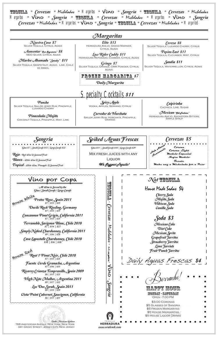 Menu page 2
