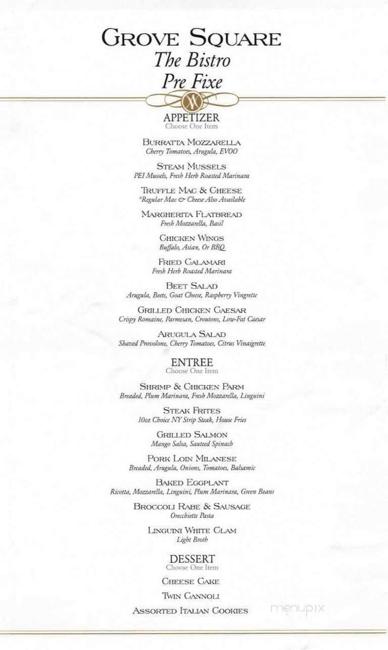 Menu page 1