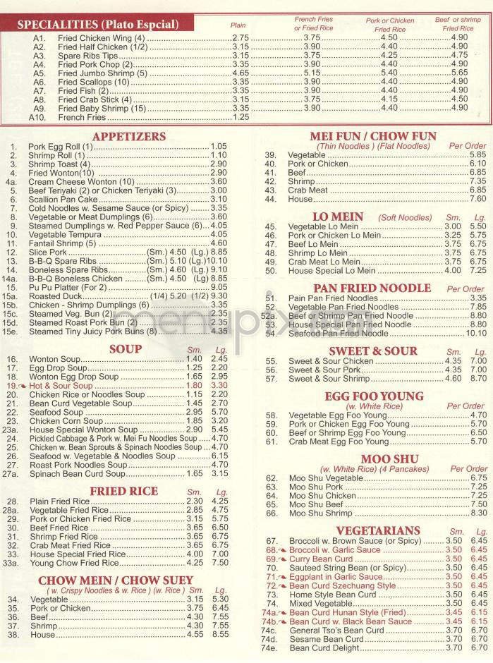 Menu page 2