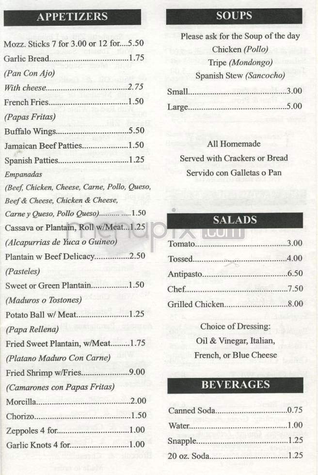 Menu page 2