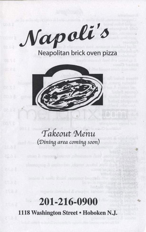 Menu page 1