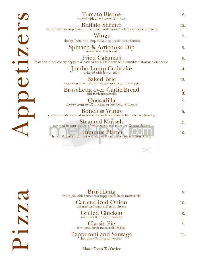 Menu page 1