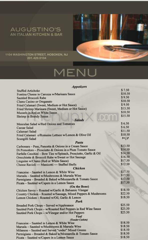 Menu page 1