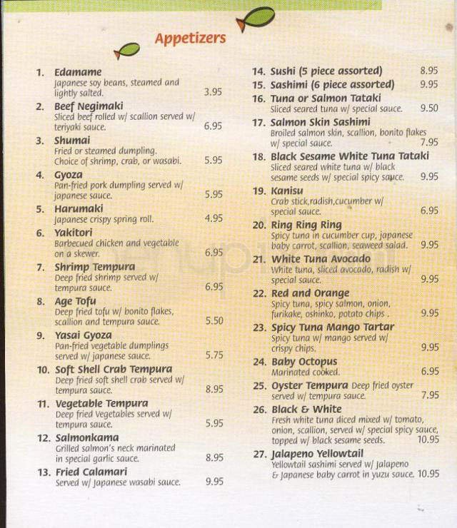 Menu page 2