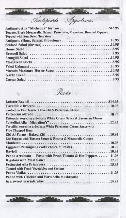 Menu page 2