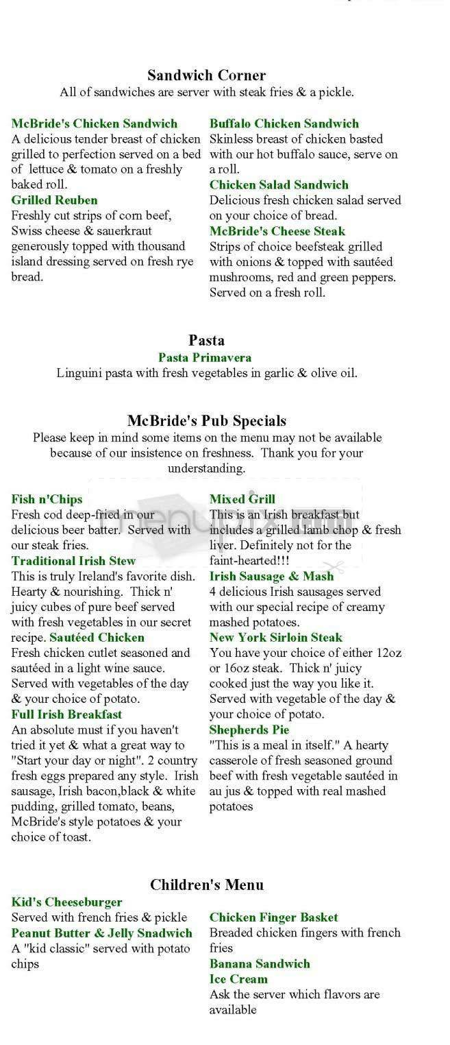 Menu page 2