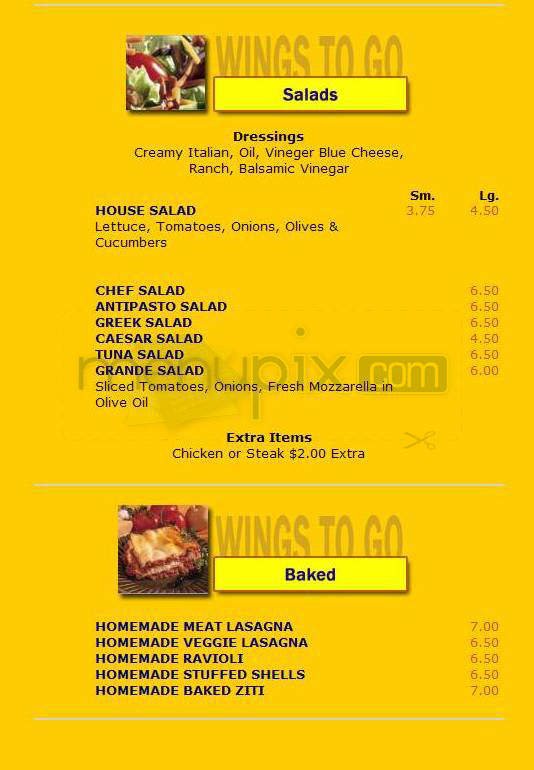 Menu page 2