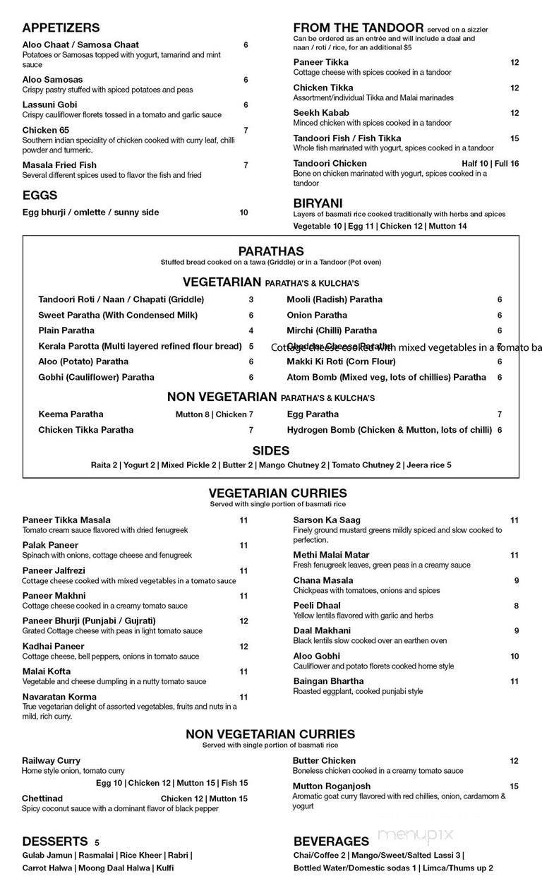 Menu page 1
