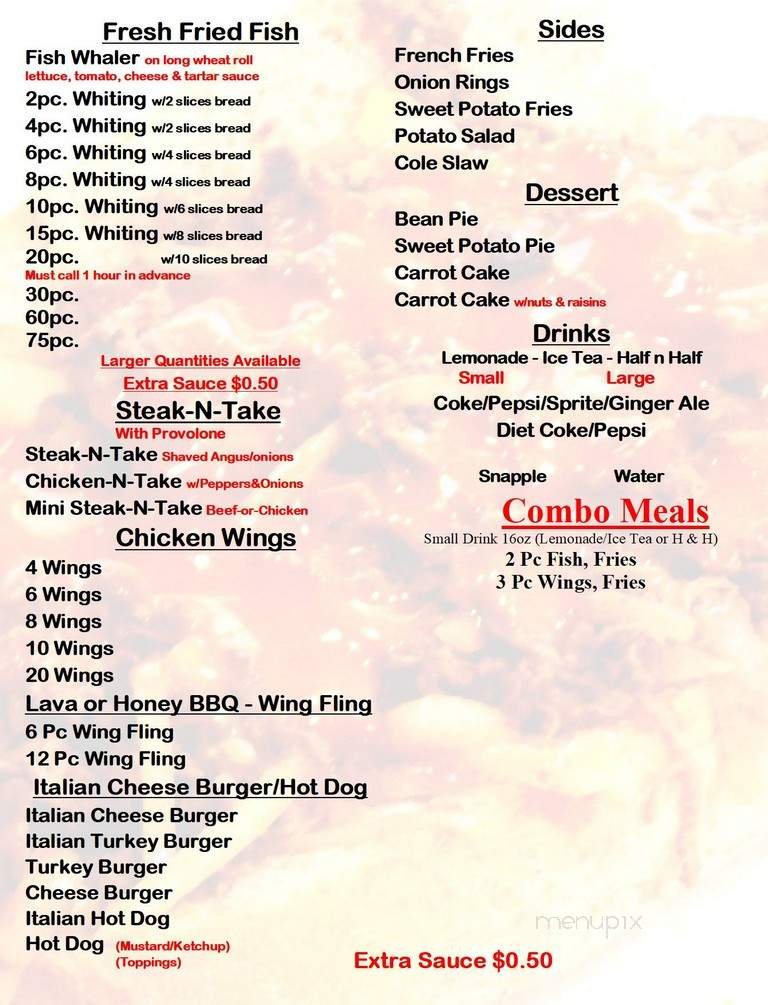 Menu page 1