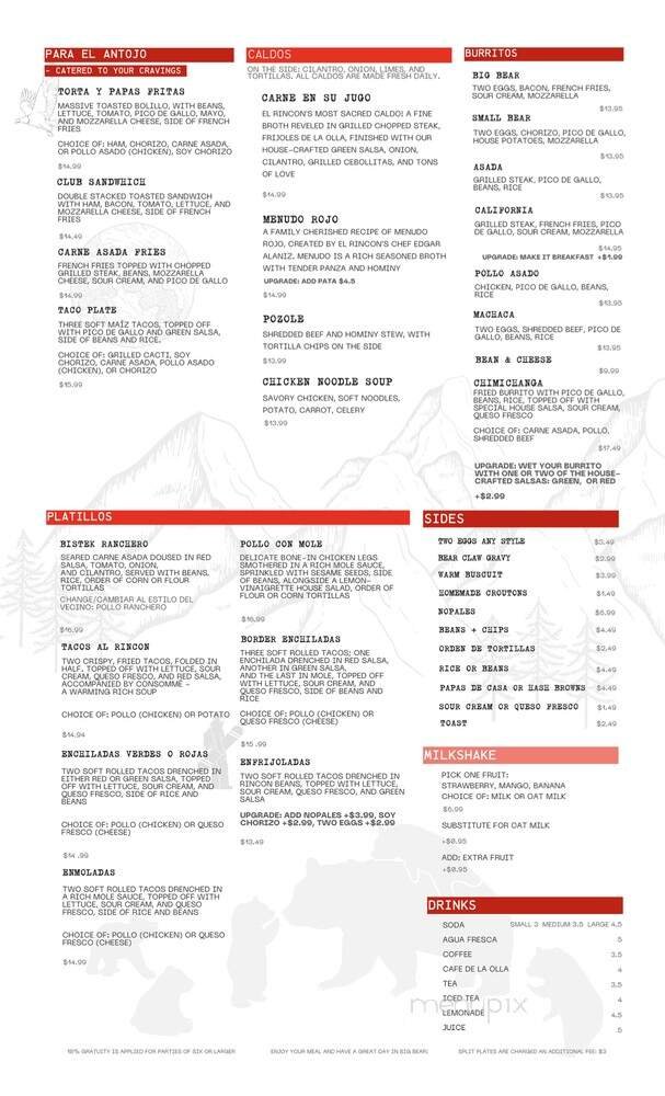 Menu page 2