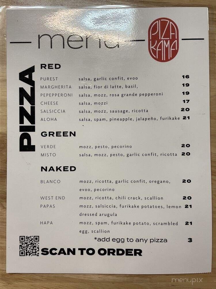 Menu page 1