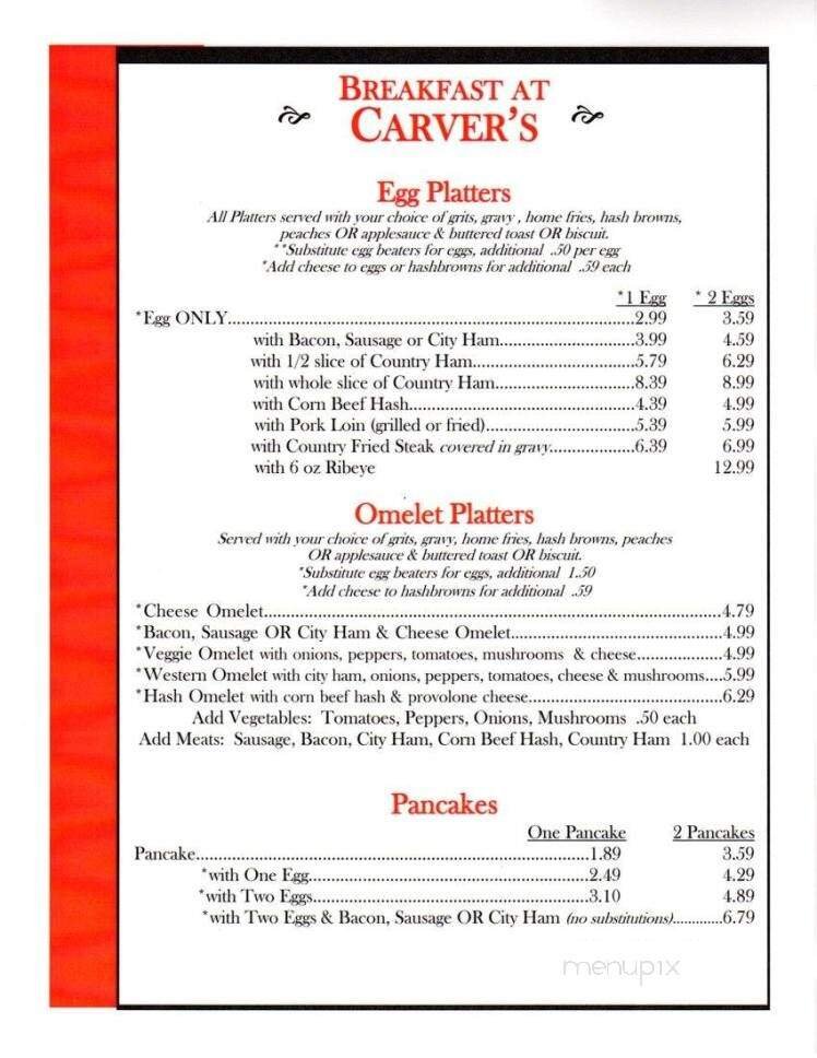 Menu page 1