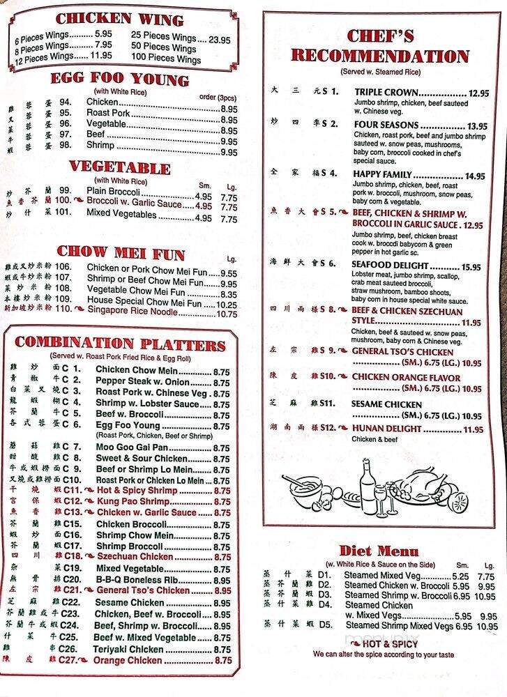 Menu page 1