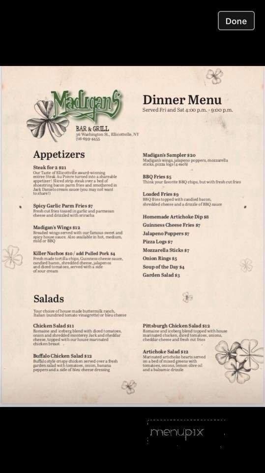 Menu page 2
