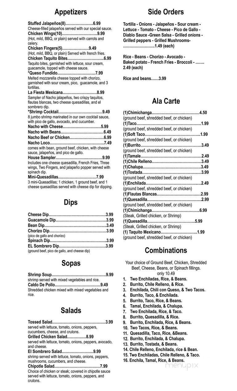 Menu page 2