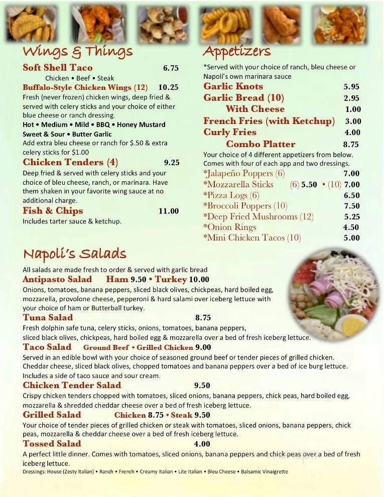 Menu page 1