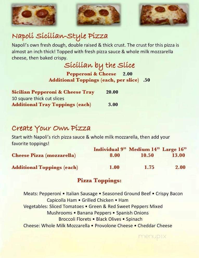 Menu page 2