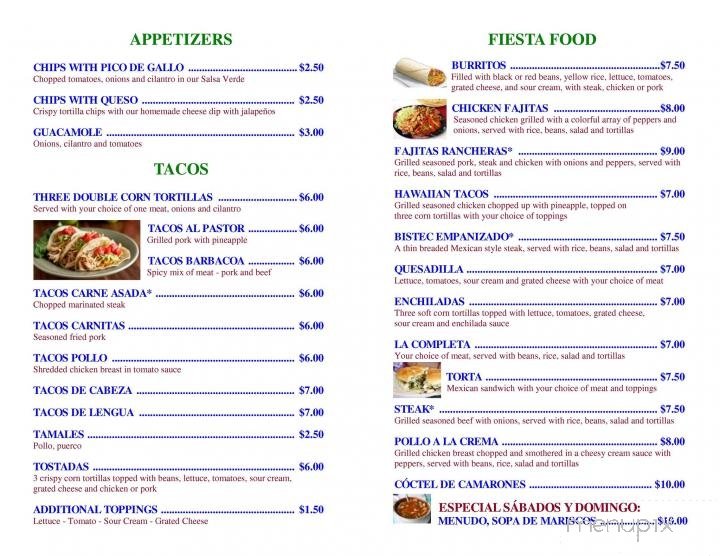 Menu page 2