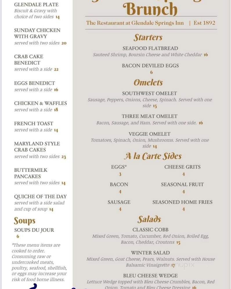 Menu page 1