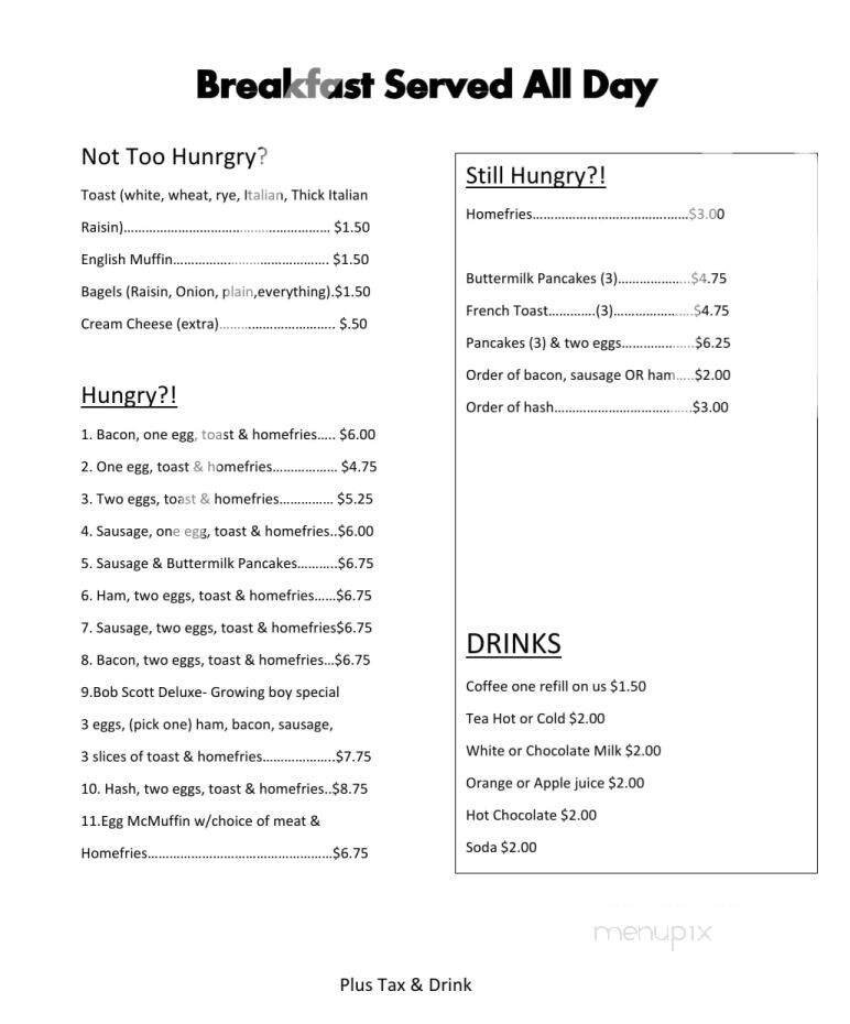 Menu page 1