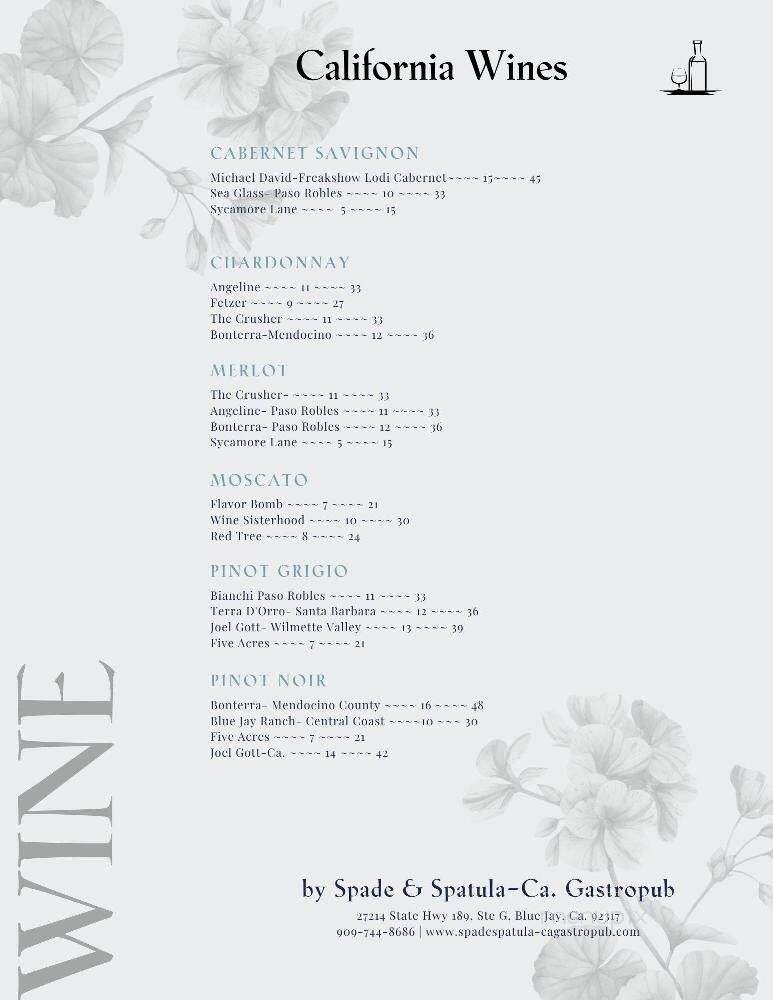Menu page 8