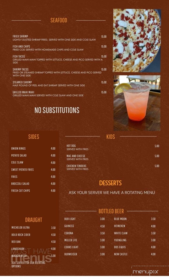 Menu page 1
