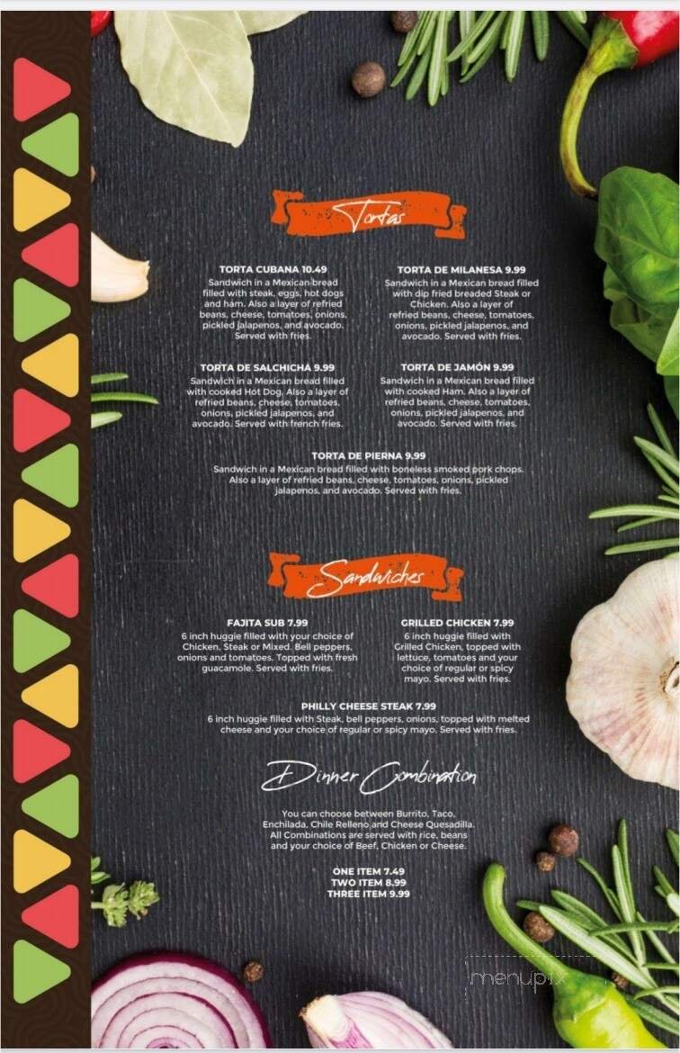 Menu page 2