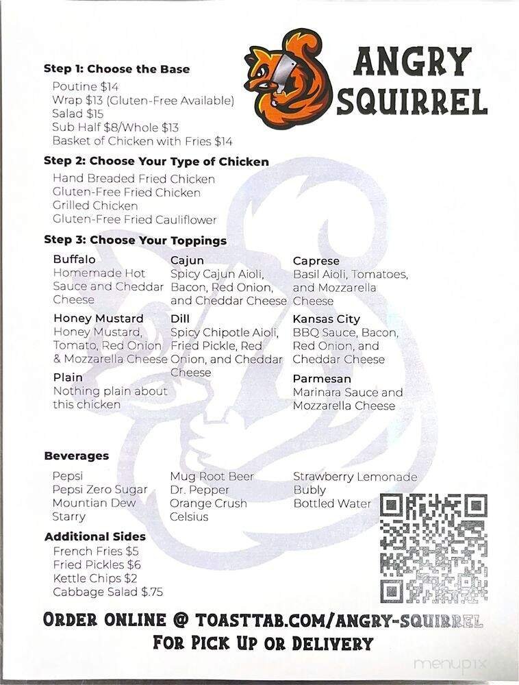Menu page 1