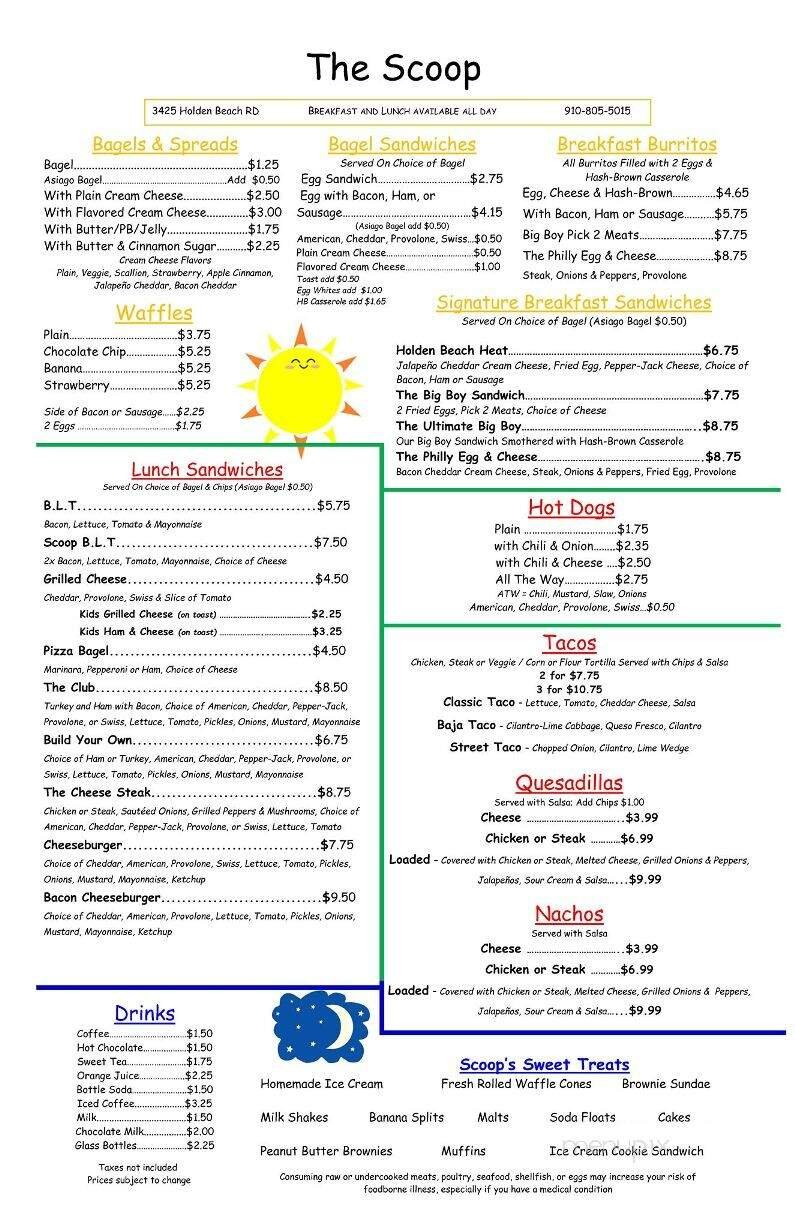 Menu page 1