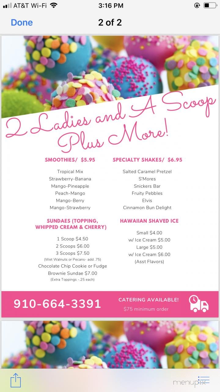 Menu page 1