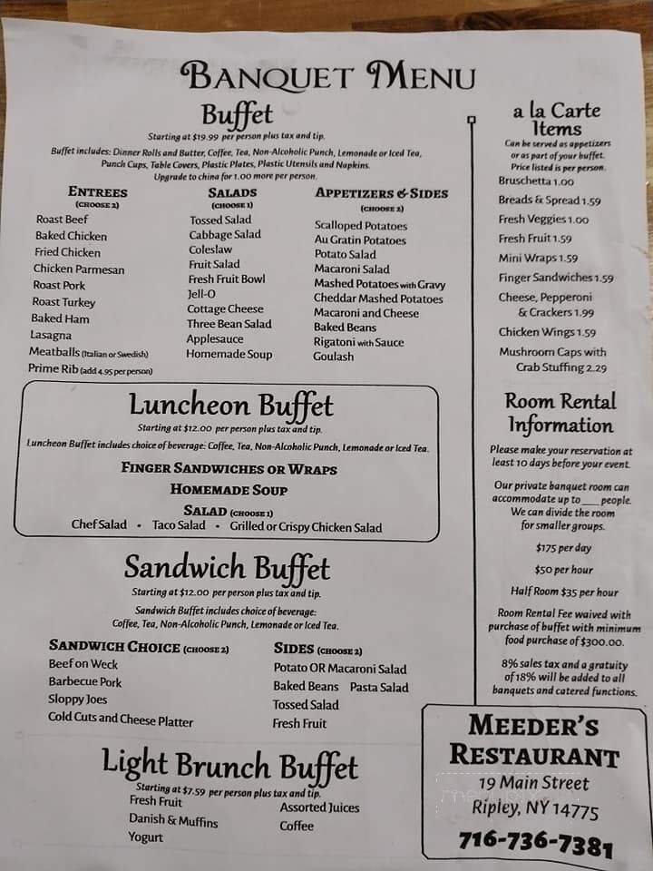 Menu page 1