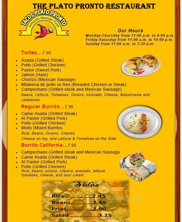 Menu page 1