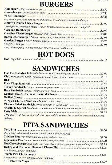 Menu page 1