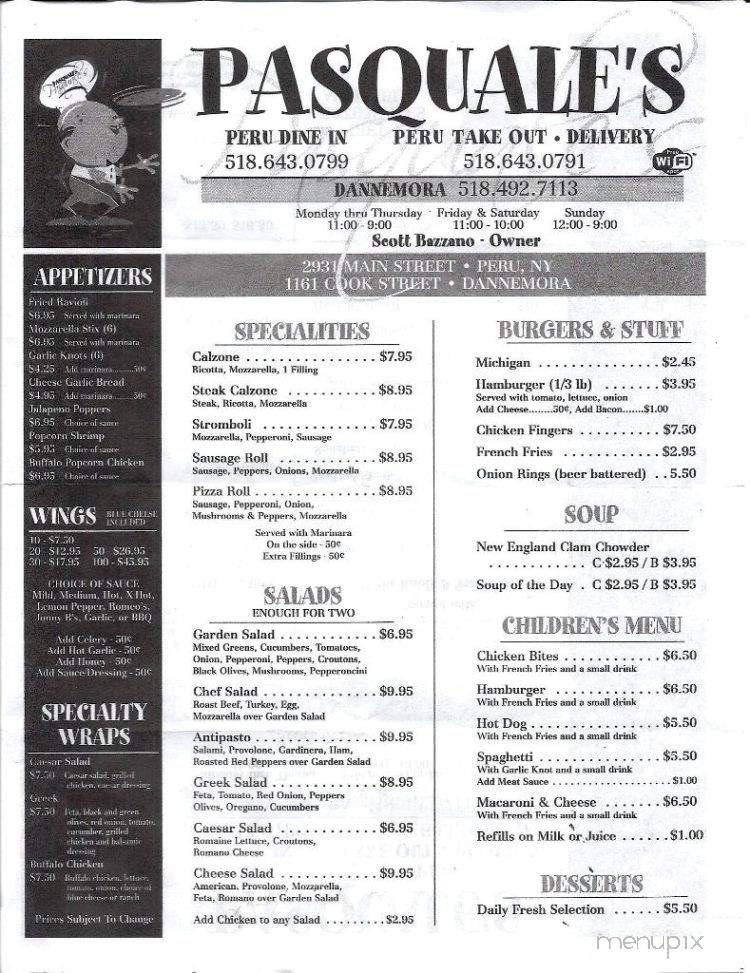 Menu page 2