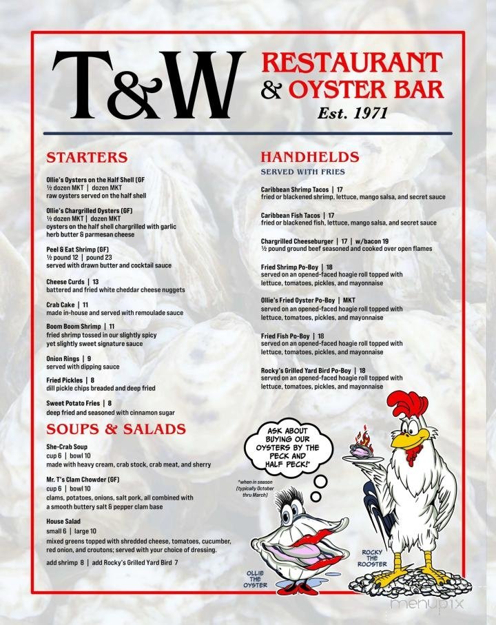 Menu page 1