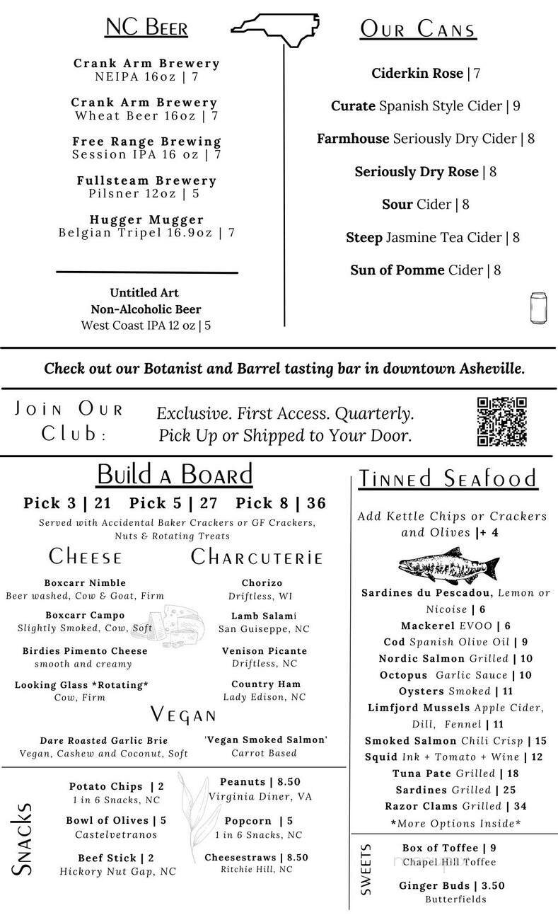Menu page 1