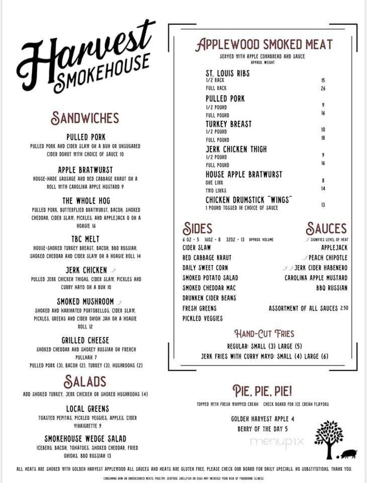 Menu page 1