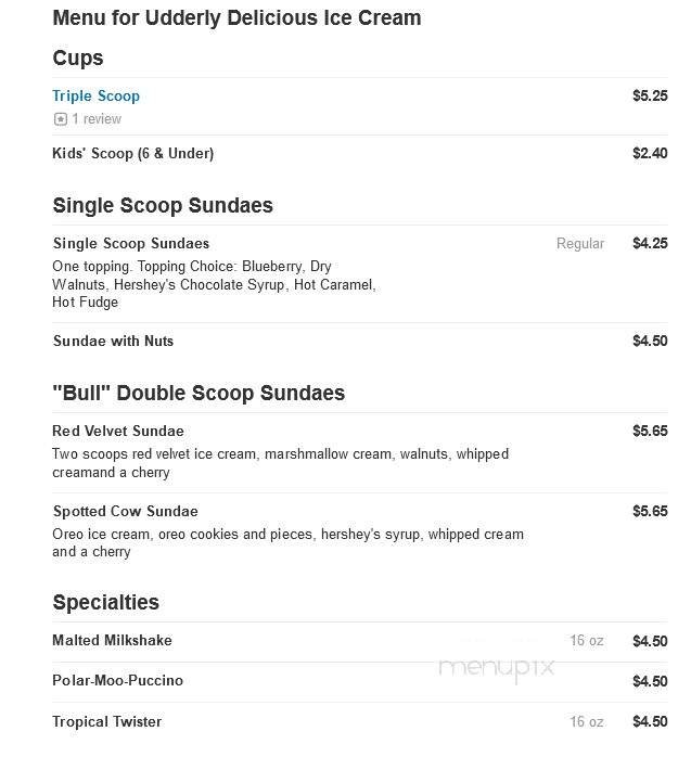 Menu page 1