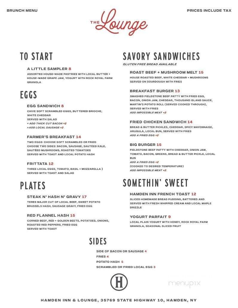 Menu page 1