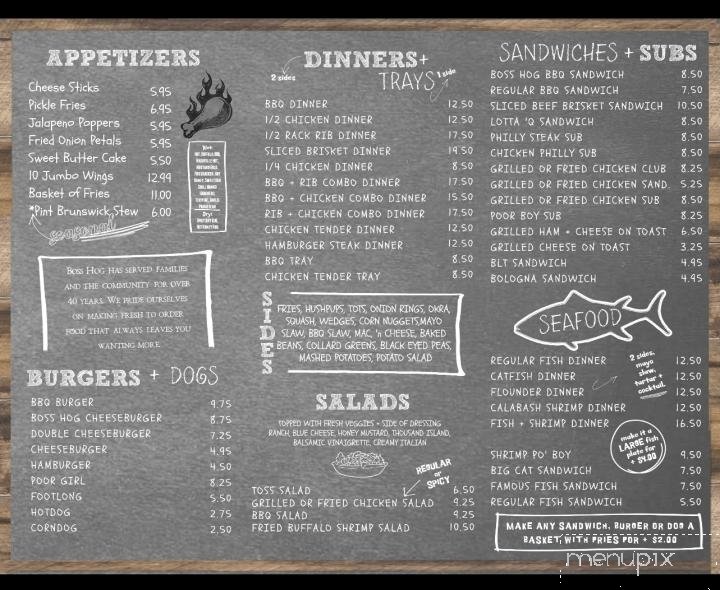 Menu page 1
