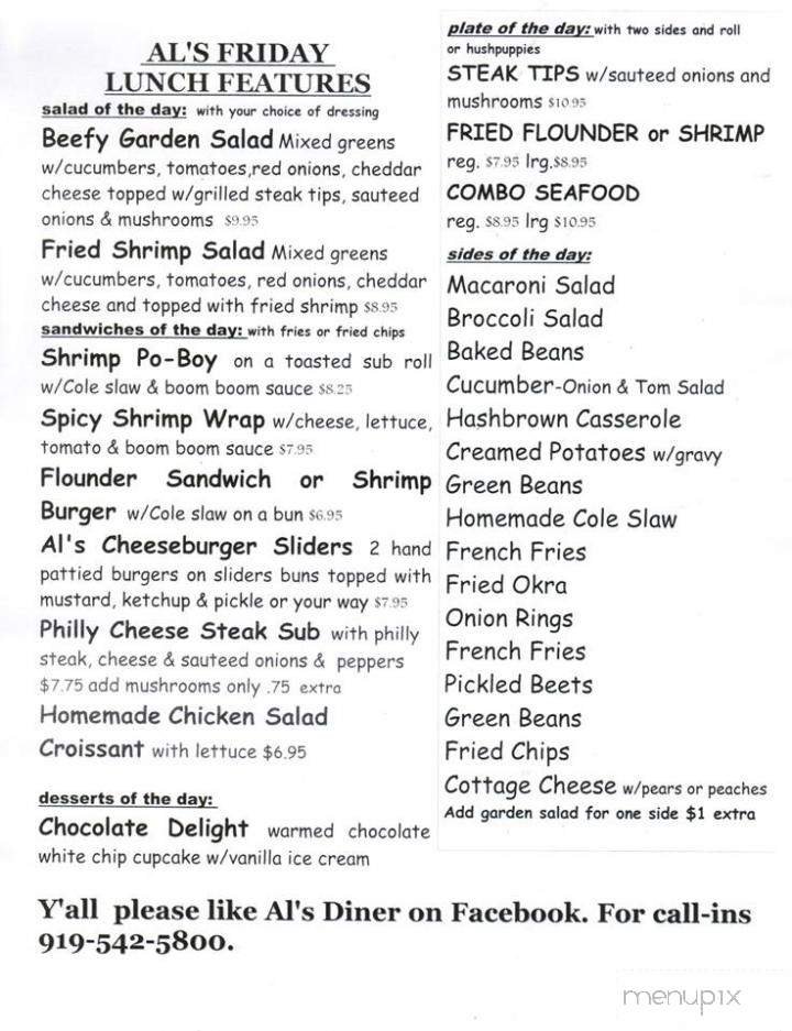 Menu page 1