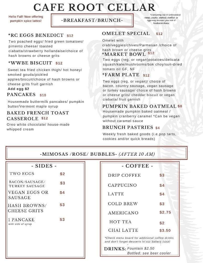 Menu page 1