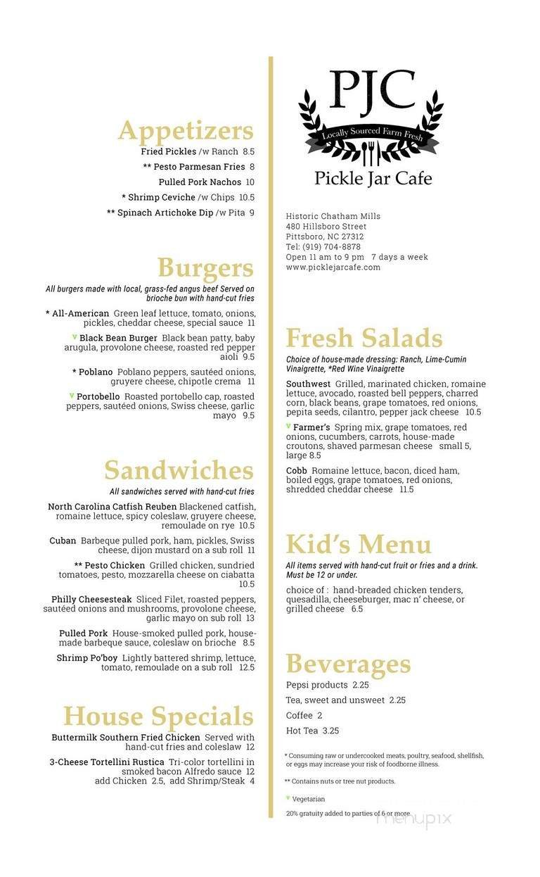 Menu page 1