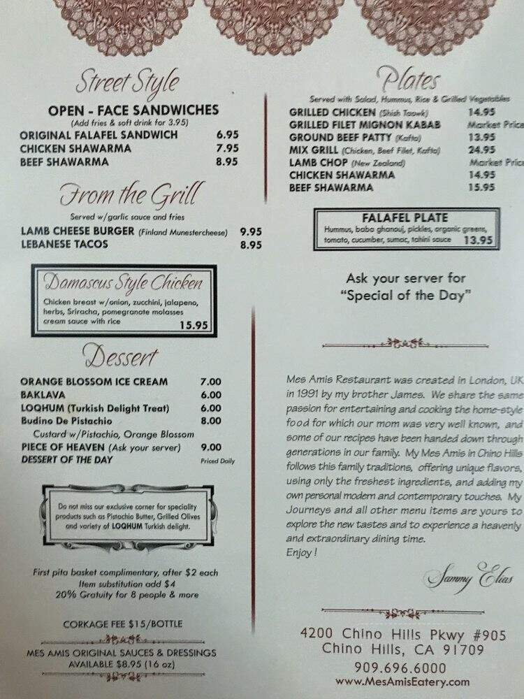 Menu page 4