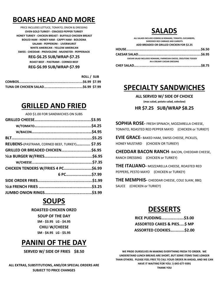 Menu page 2