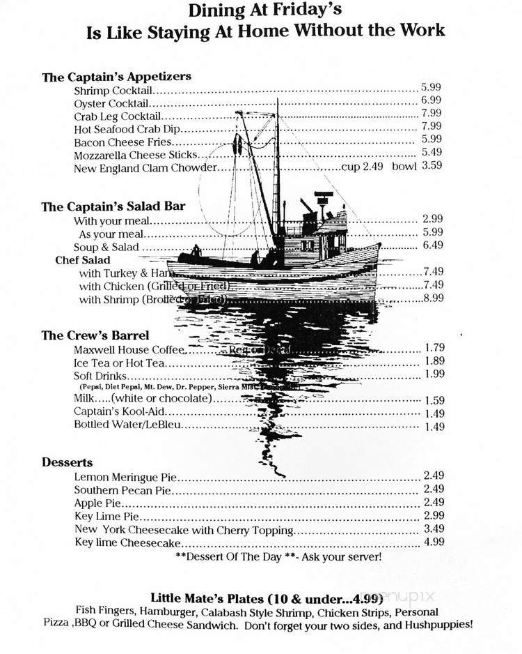 Menu page 1
