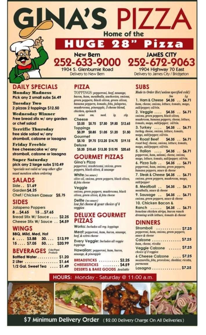 Menu page 1