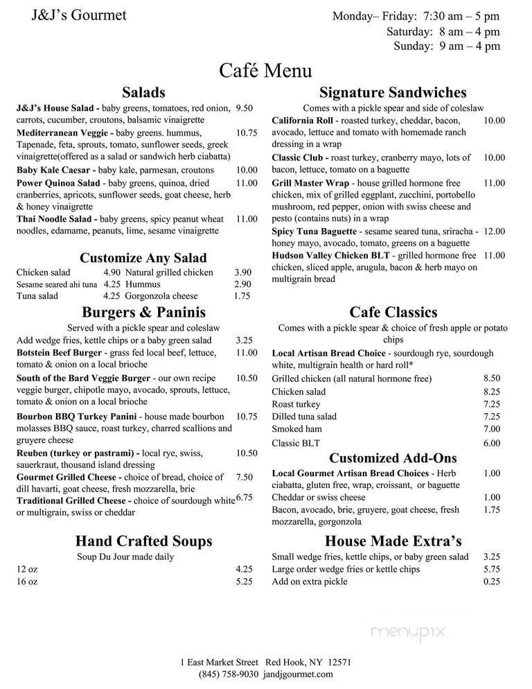 Menu page 1