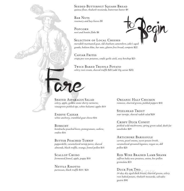 Menu page 1